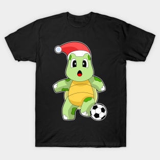 Turtle Christmas Soccer T-Shirt